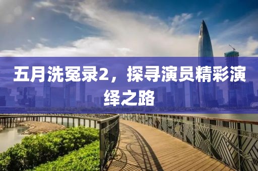 五月洗冤录2，探寻演员精彩演绎之路