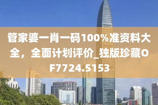 管家婆一肖一码100%准资料大全，全面计划评价_独版珍藏OF7724.5153