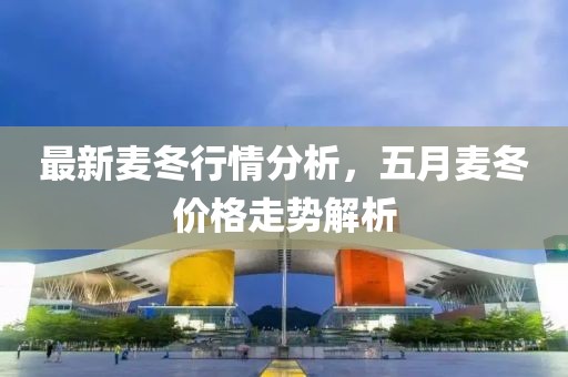 最新麦冬行情分析，五月麦冬价格走势解析