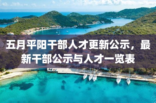 五月平阳干部人才更新公示，最新干部公示与人才一览表