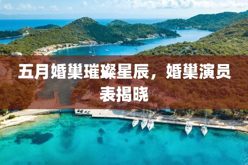 五月婚巢璀璨星辰，婚巢演员表揭晓