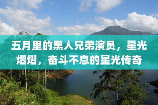 五月里的黑人兄弟演员，星光熠熠，奋斗不息的星光传奇