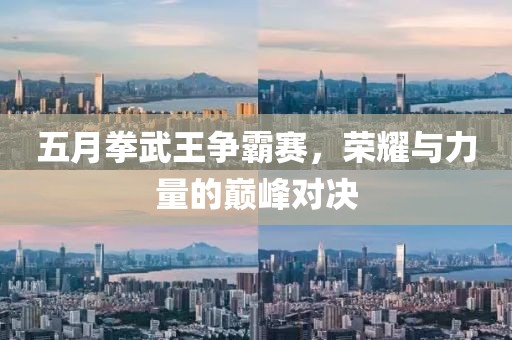五月拳武王争霸赛，荣耀与力量的巅峰对决