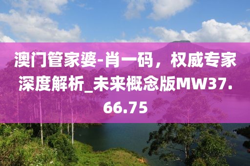 澳门管家婆-肖一码，权威专家深度解析_未来概念版MW37.66.75