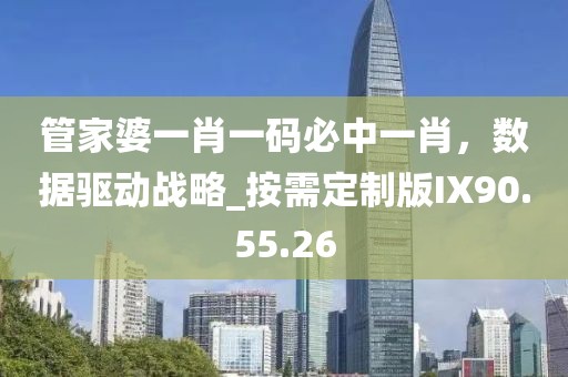管家婆一肖一码必中一肖，数据驱动战略_按需定制版IX90.55.26