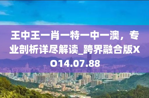 王中王一肖一特一中一澳，专业剖析详尽解读_跨界融合版XO14.07.88