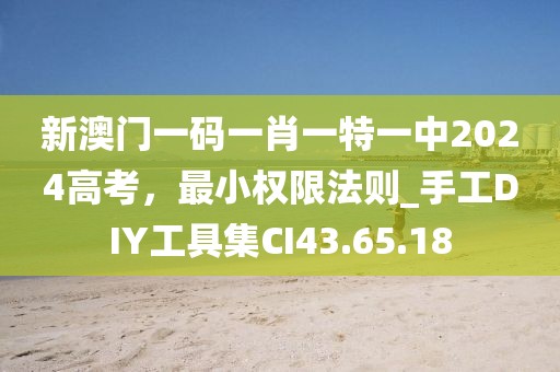 新澳门一码一肖一特一中2024高考，最小权限法则_手工DIY工具集CI43.65.18