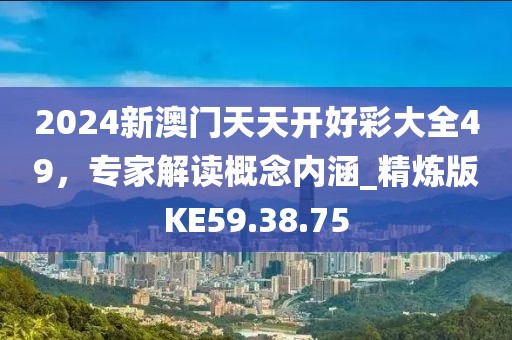 2024新澳门天天开好彩大全49，专家解读概念内涵_精炼版KE59.38.75
