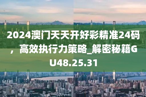 2024澳门天天开好彩精准24码，高效执行力策略_解密秘籍GU48.25.31