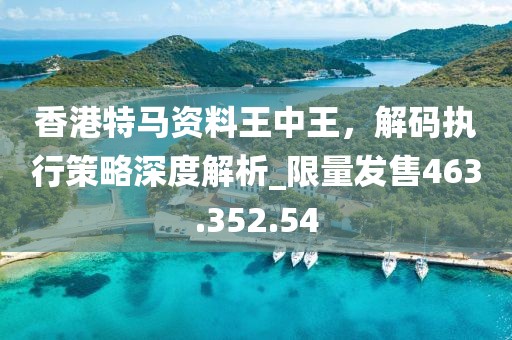 香港特马资料王中王，解码执行策略深度解析_限量发售463.352.54