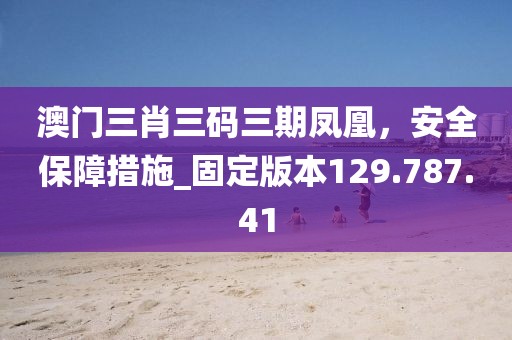 澳门三肖三码三期凤凰，安全保障措施_固定版本129.787.41