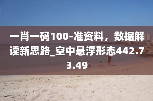 一肖一码100-准资料，数据解读新思路_空中悬浮形态442.73.49