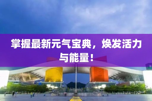 掌握最新元气宝典，焕发活力与能量！