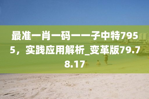 最准一肖一码一一子中特7955，实践应用解析_变革版79.78.17