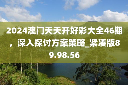 2024澳门天天开好彩大全46期，深入探讨方案策略_紧凑版89.98.56