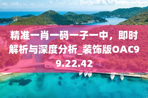 精准一肖一码一子一中，即时解析与深度分析_装饰版OAC99.22.42