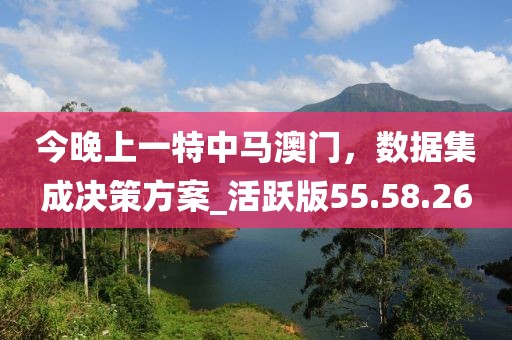 今晚上一特中马澳门，数据集成决策方案_活跃版55.58.26