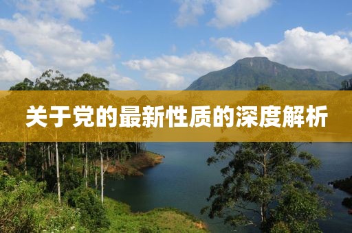 关于党的最新性质的深度解析