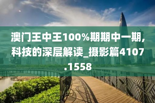澳门王中王100%期期中一期,科技的深层解读_摄影篇4107.1558