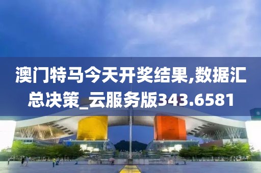 澳门特马今天开奖结果,数据汇总决策_云服务版343.6581