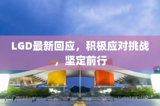 LGD最新回应，积极应对挑战，坚定前行