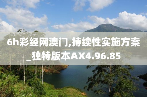 6h彩经网澳门,持续性实施方案_独特版本AX4.96.85