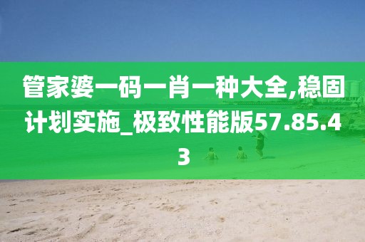 管家婆一码一肖一种大全,稳固计划实施_极致性能版57.85.43